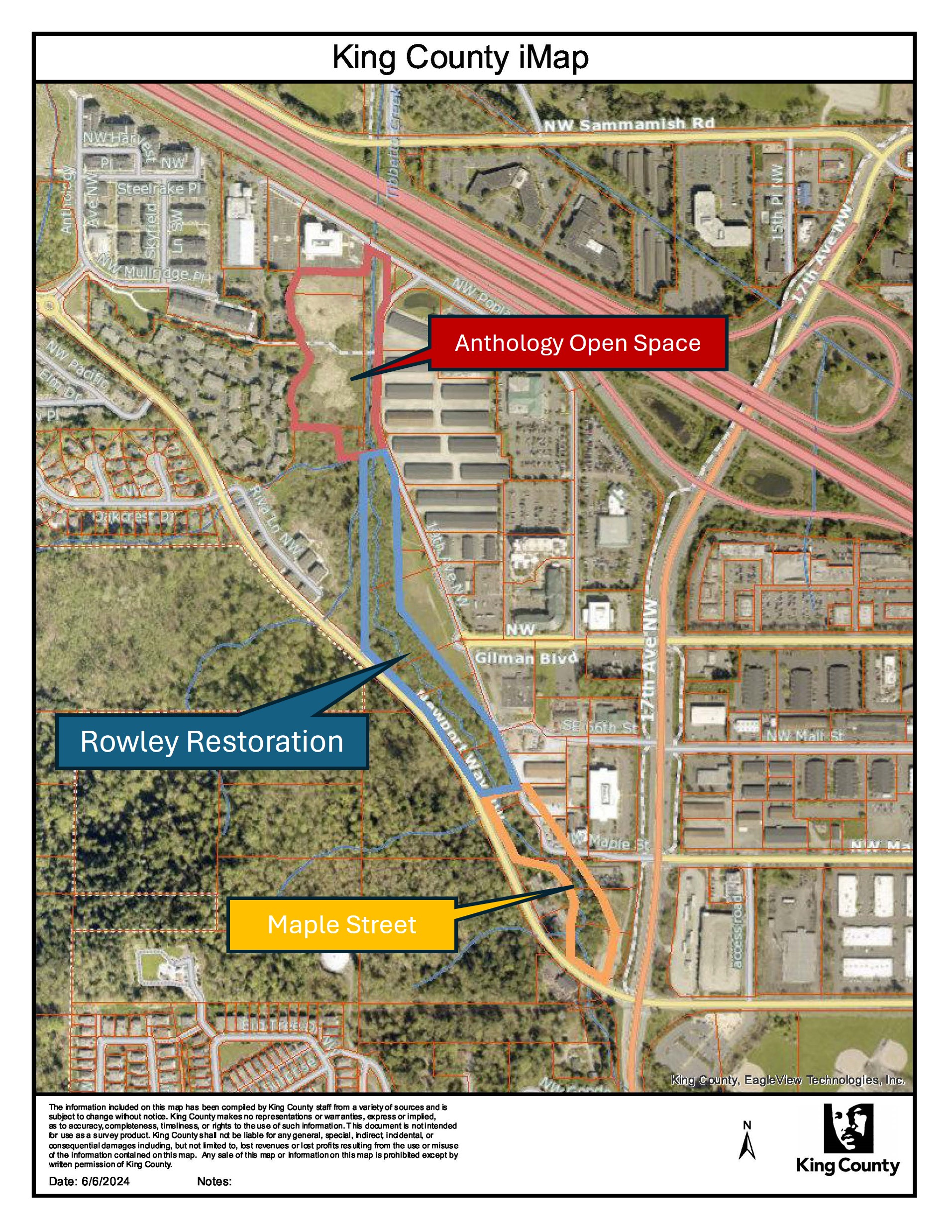 Map of Project Areas- labeled